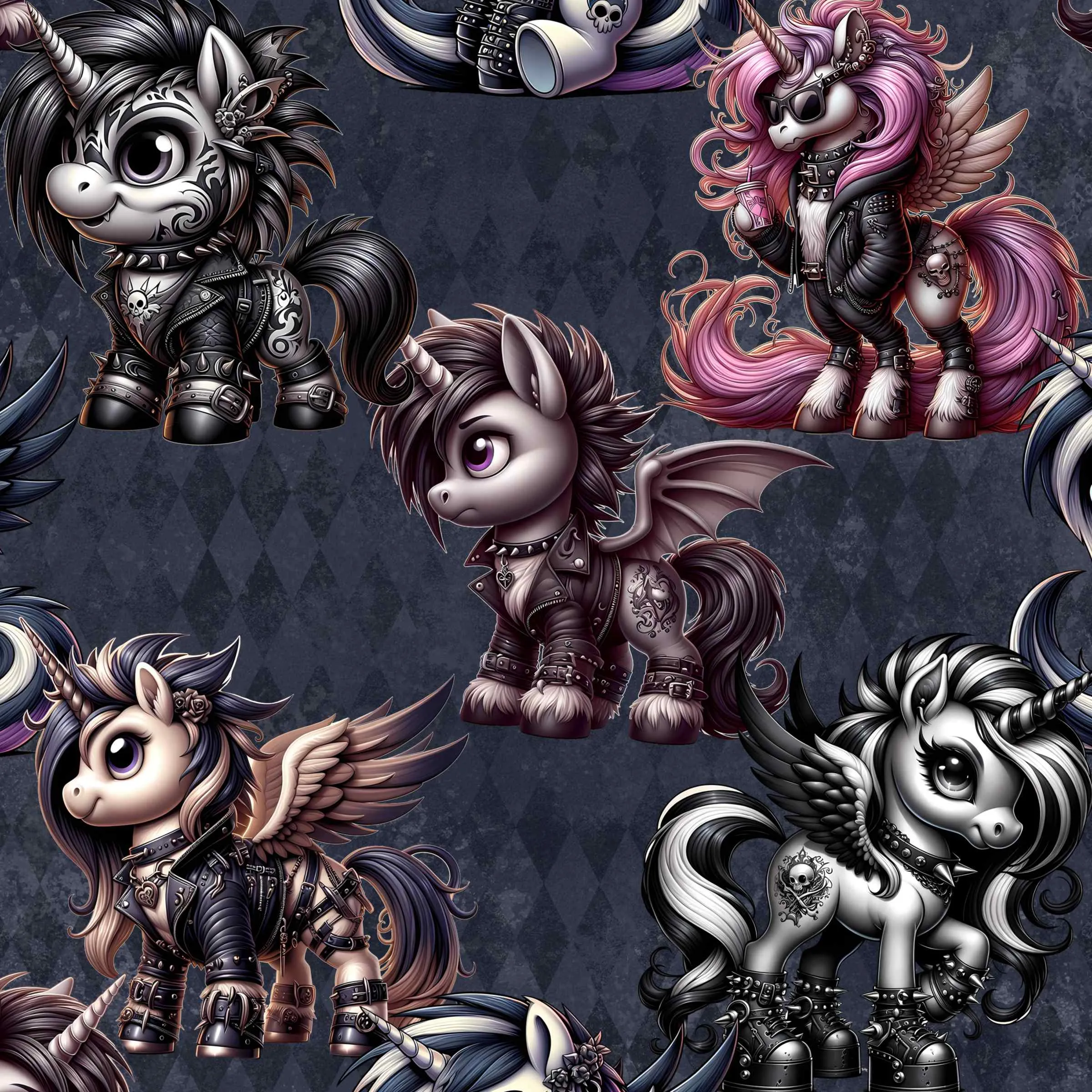 Punked Up Ponies Unicorn Leggings