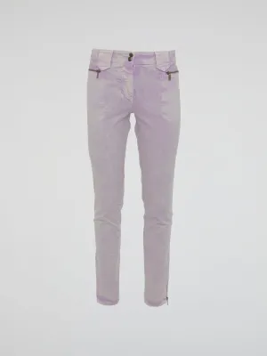 Purple Acid Wash Jeans