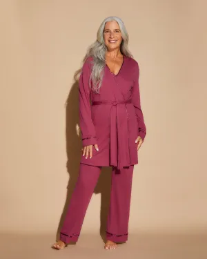 Pyjama 3 Pièces Avec Peignoir