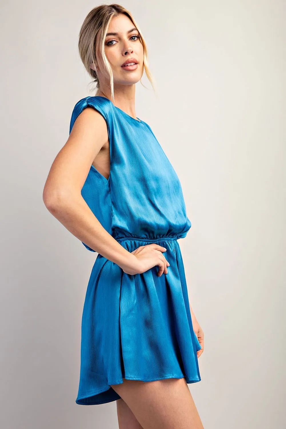Quarter to Five Silky Romper - Final Sale