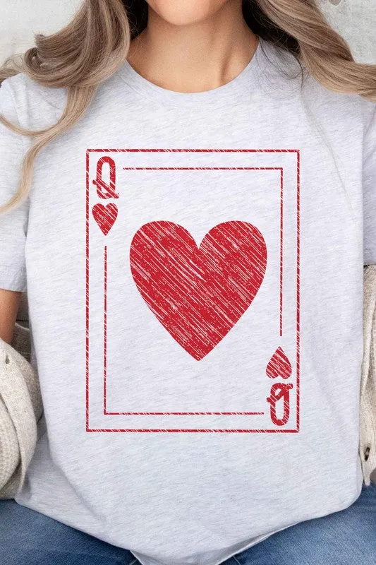Queen Of Hearts Valentines Oversized Tee