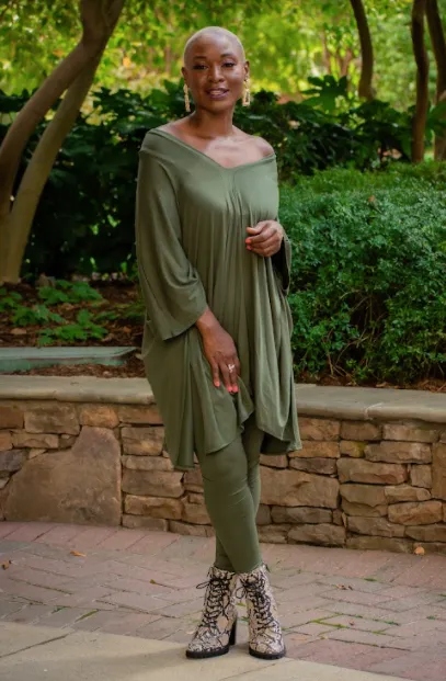 Queeny Legging Set -Olive