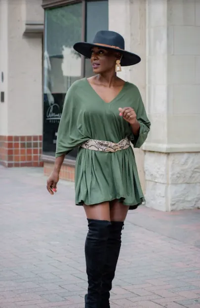 Queeny Legging Set -Olive