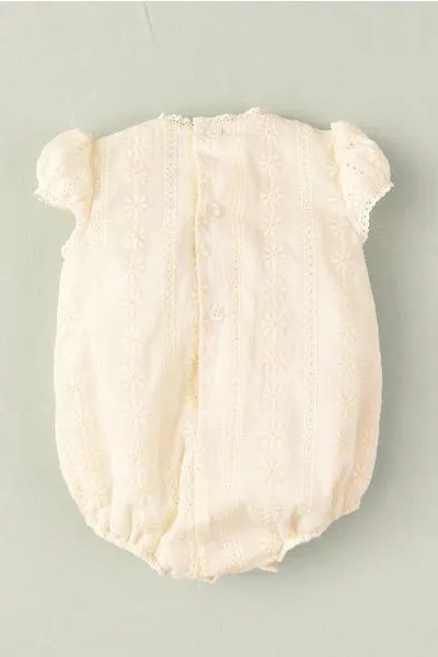 "Isa" Cream Lace Romper