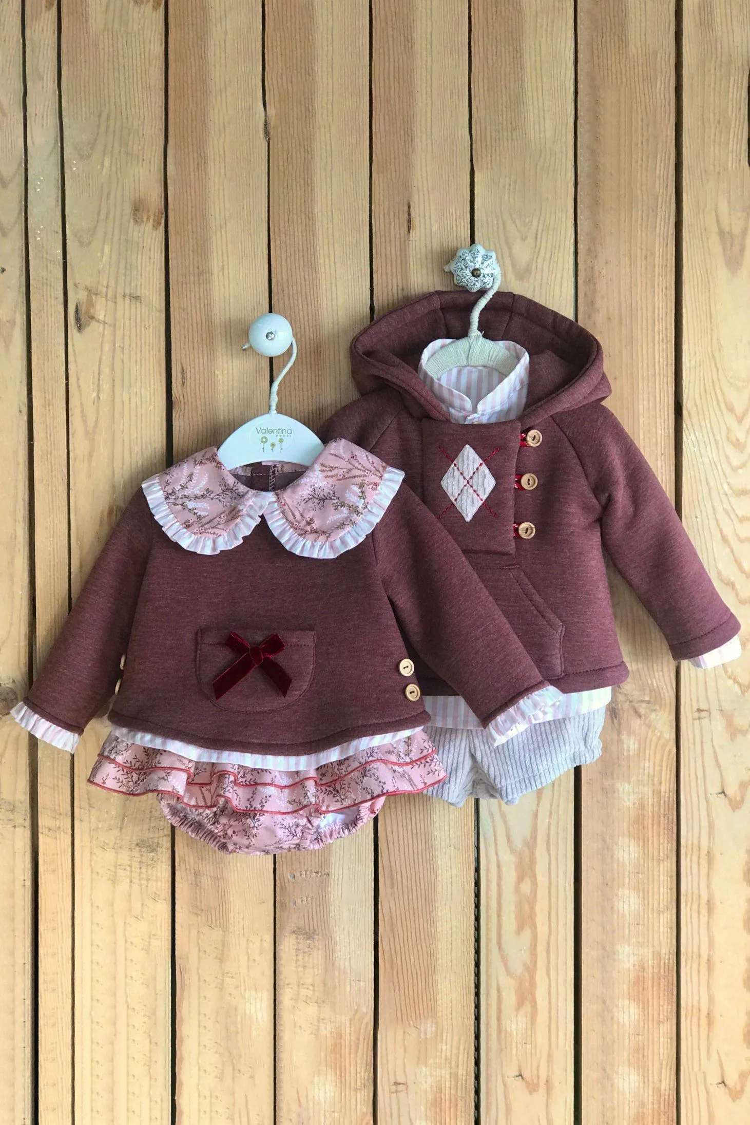 "Jonah" Burgundy Hoodie, Shirt & Jam Pants Set