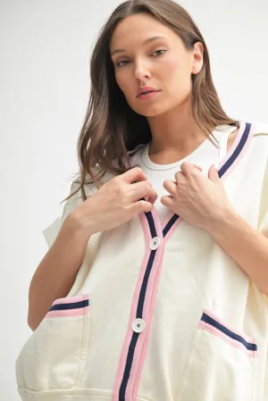 "Lola" Terry Cardigan