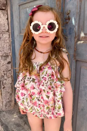 "Sadie" Dusky Pink Floral Shortie