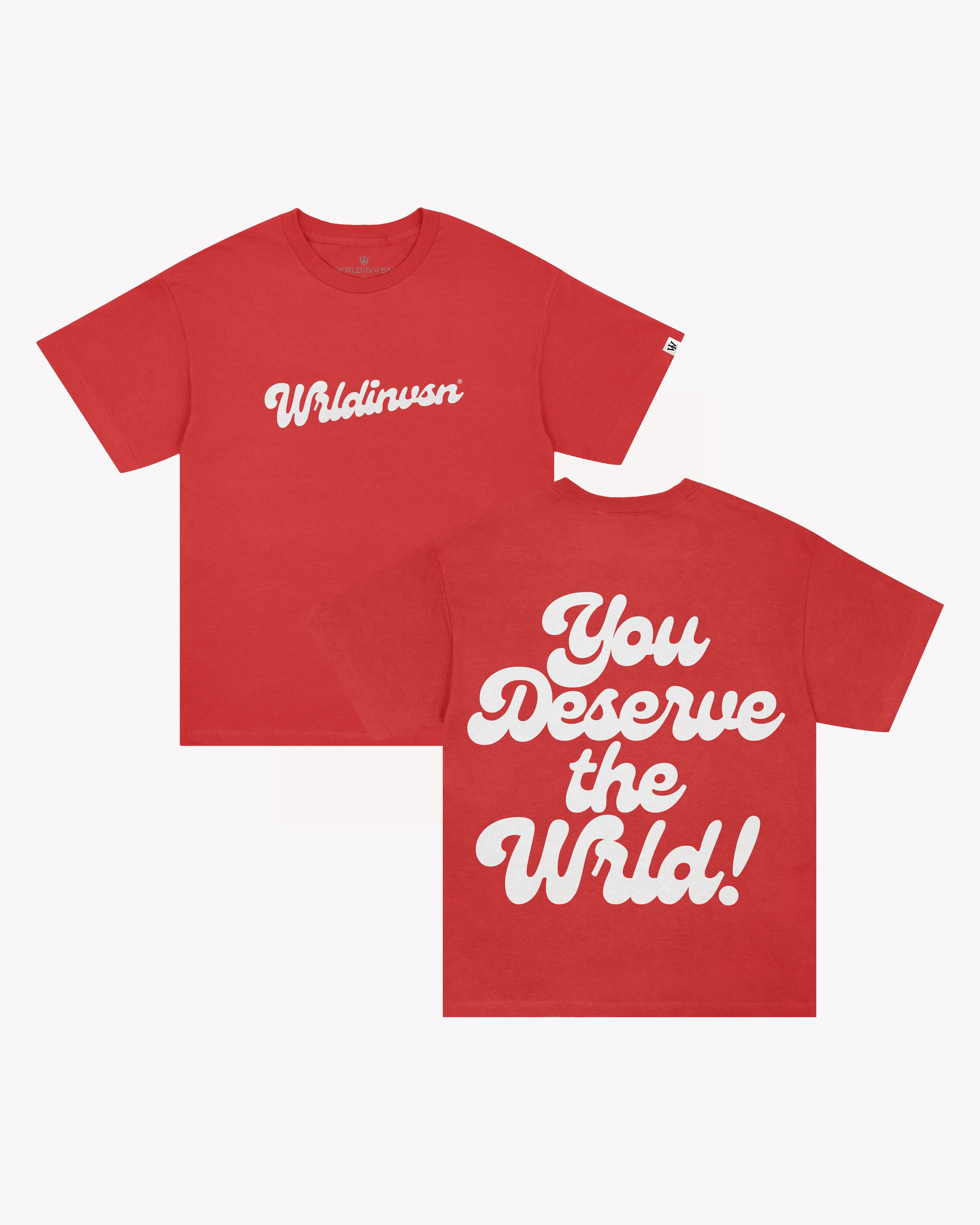 "YDTW Cursive" Tee (Red/White)