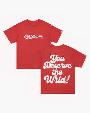 "YDTW Cursive" Tee (Red/White)