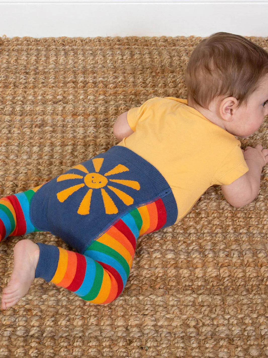 Rainbow Sun Knit Leggings