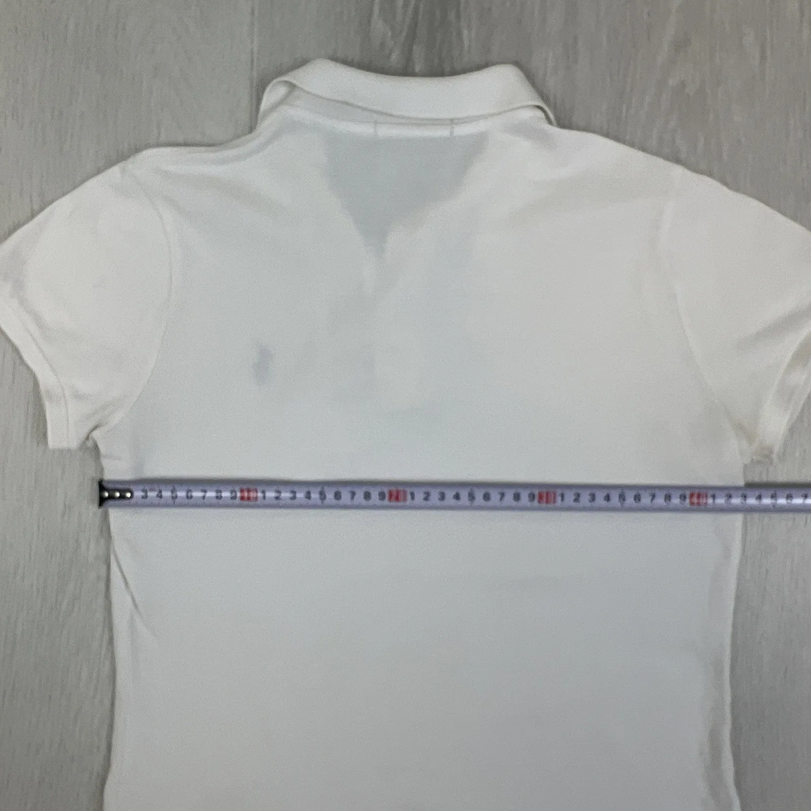 Ralph Lauren Womens The Skinny Polo Short Sleeve White Polo Shirt Size M