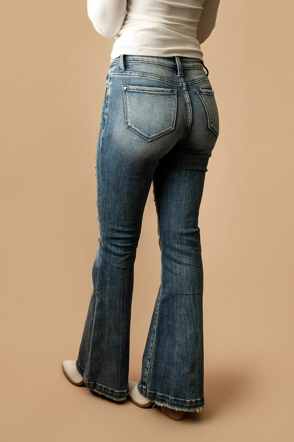 Reese Flare Jeans (Dark Wash - TALL) | FINAL SALE