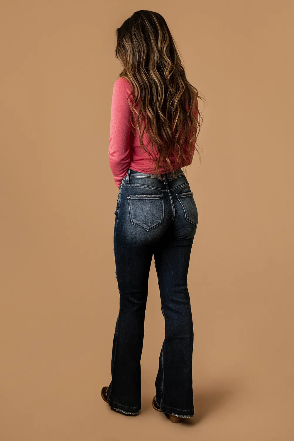 Reese Flare Jeans (Dark Wash - TALL) | FINAL SALE