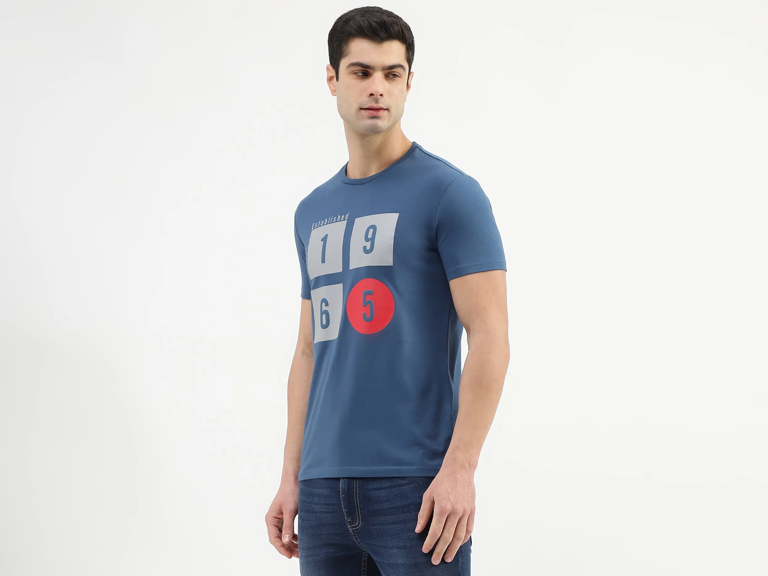 Regular Fit Round Neck Printed T-Shirts