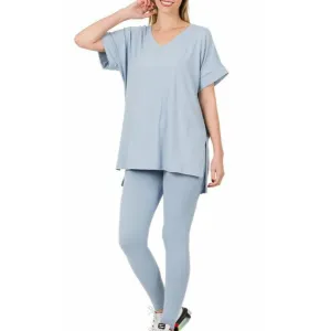 Relaxed Blue Legging Set