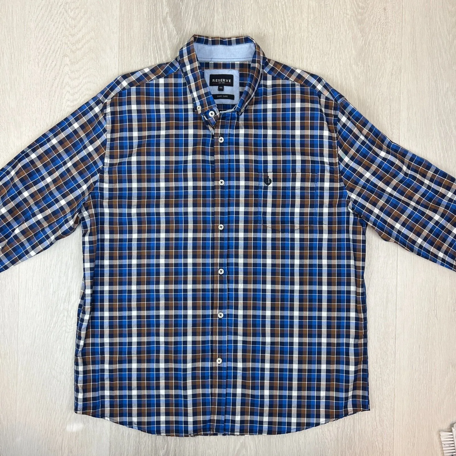 Reserve Mens Button Up Shirts Size 2XL (1 x Short Sleeve, 1 x Long Sleeve)