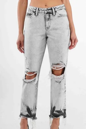Retro Girl High Rise Straight Jeans