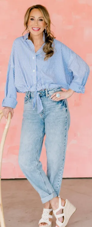 Retro Skyline Crop Jeans