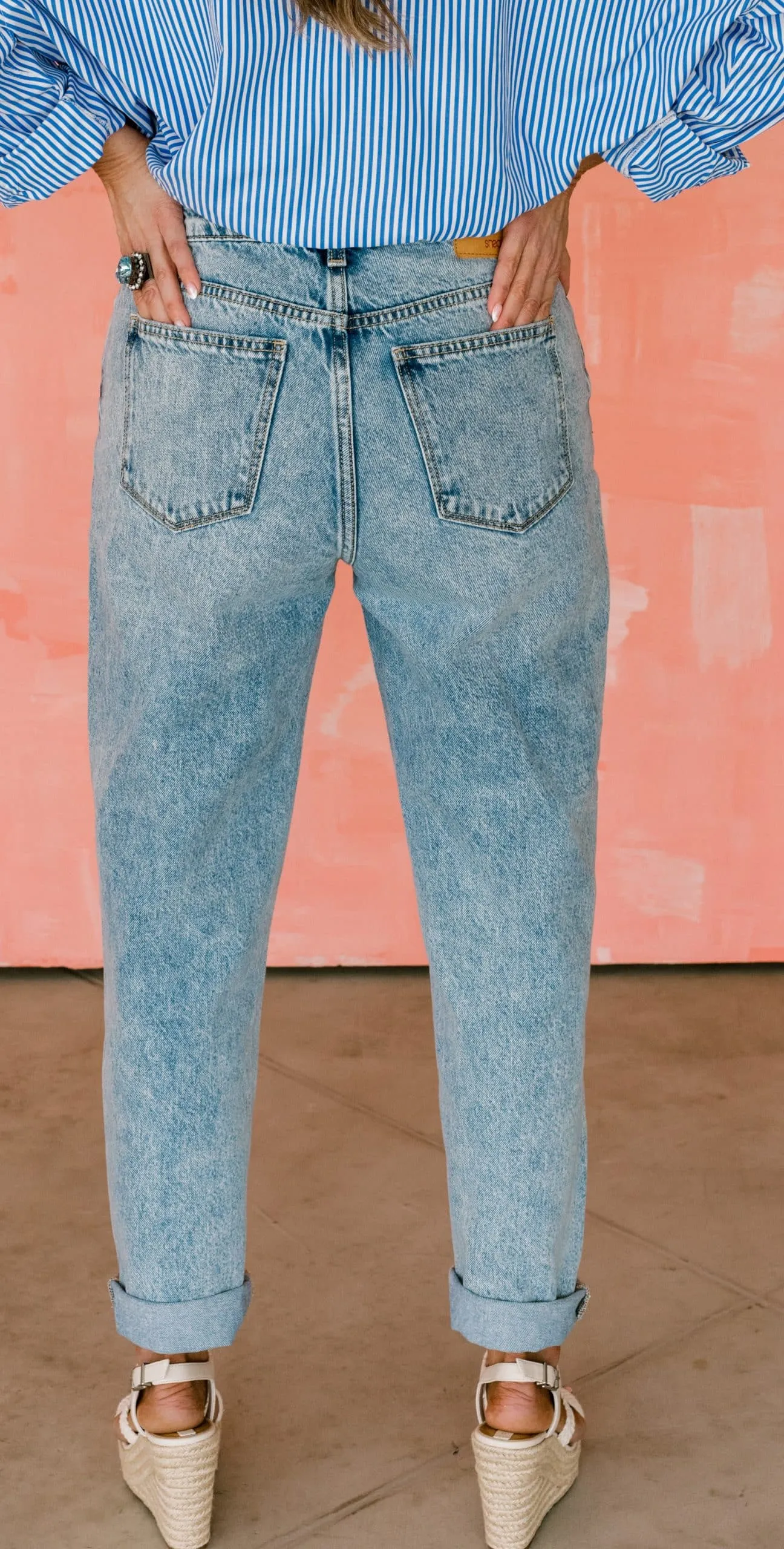Retro Skyline Crop Jeans