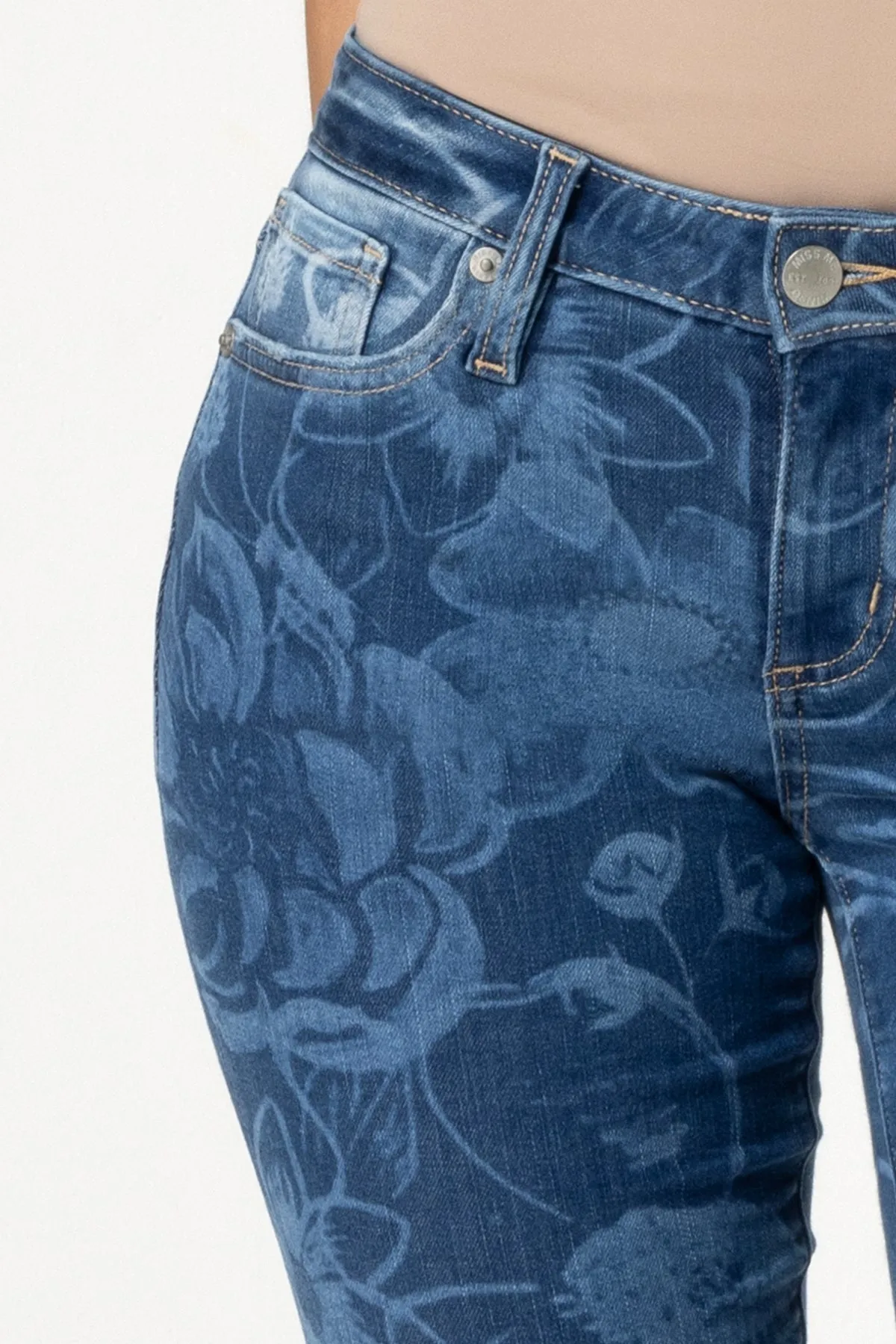 Rhiannon Floral Flare Jeans