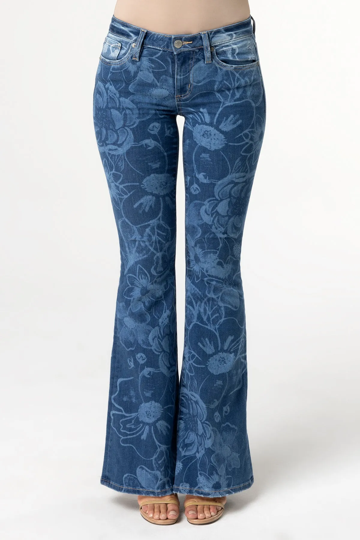Rhiannon Floral Flare Jeans