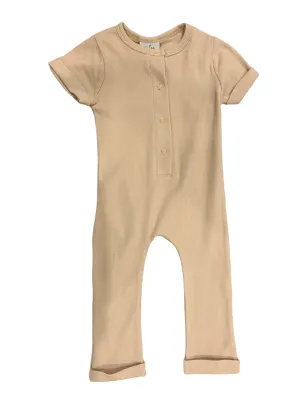 RIBBED HENLEY ROMPER