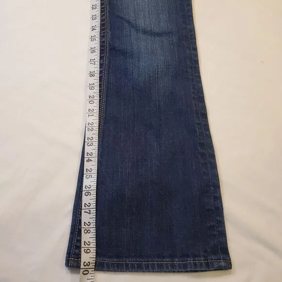 Rock Revival Deborah Boot Cut Jeans Low Rise Medium Wash Flap Pocket Size 28x30‎