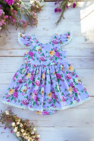 Romper Dress | Bloom Spell in Lavender 
OOAK ~ Sz 1