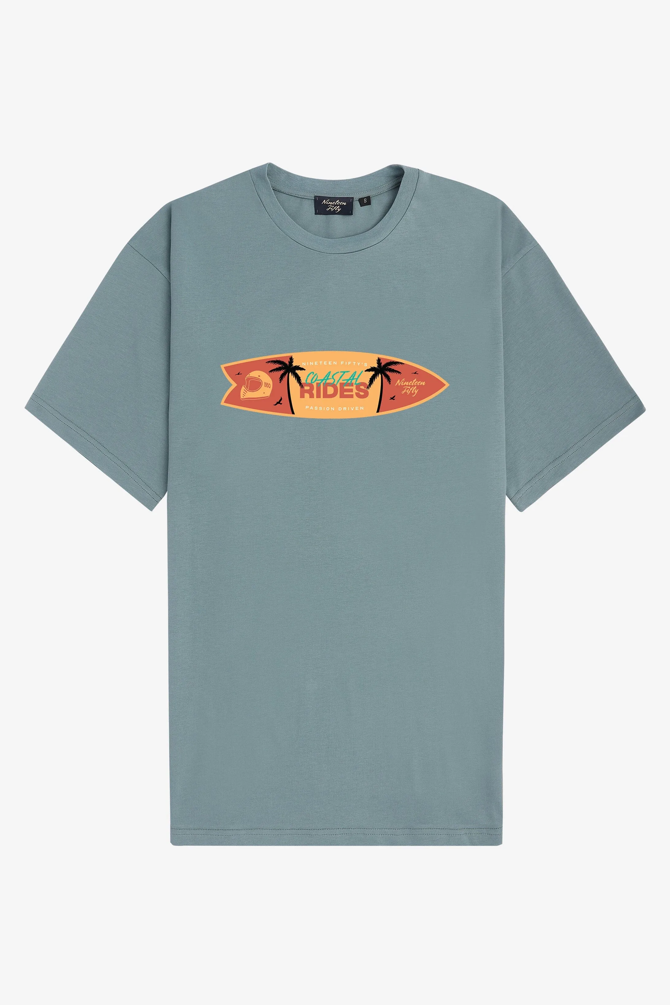 Route 110 Oversized T-Shirt - Blue
