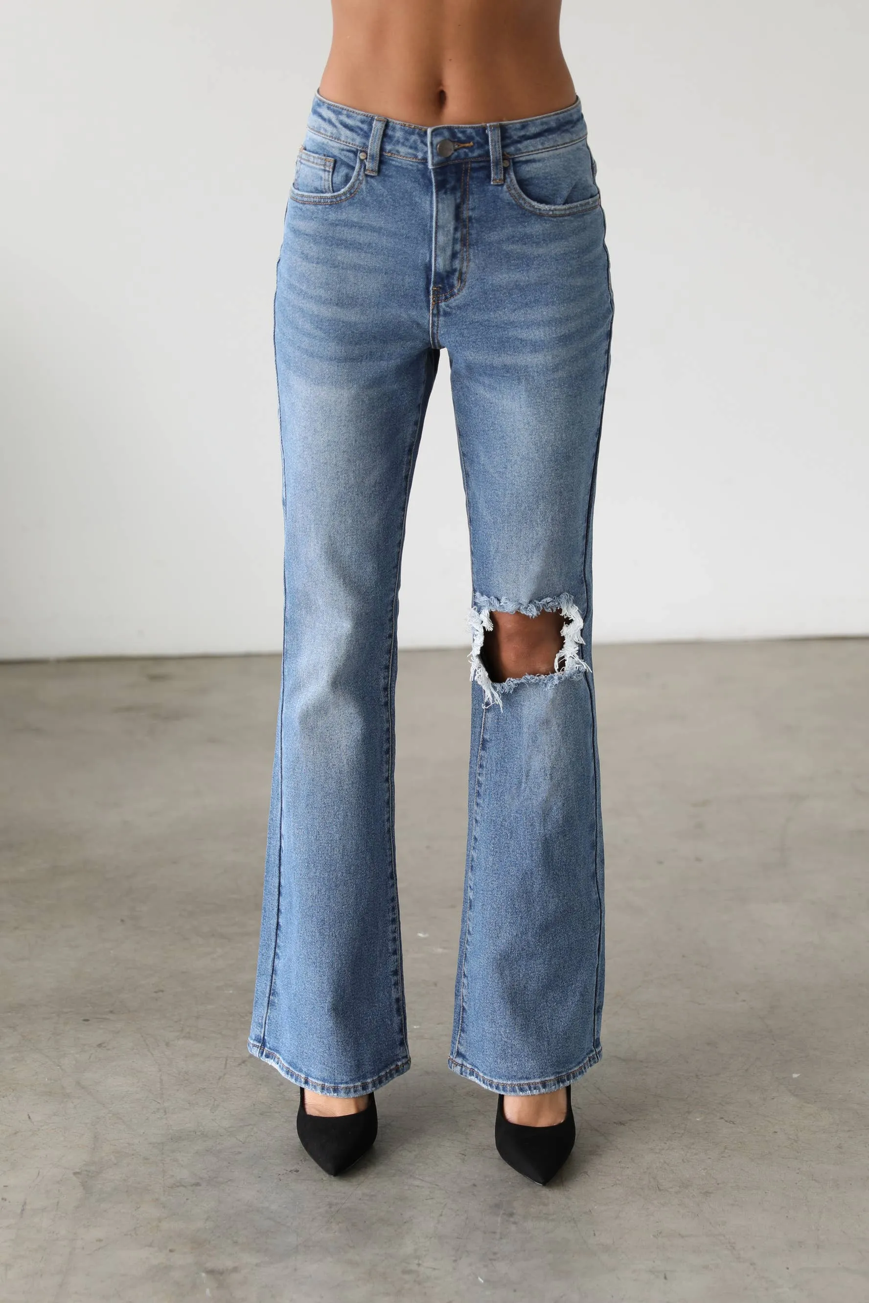 Ruby High Rise Flare Leg Denim