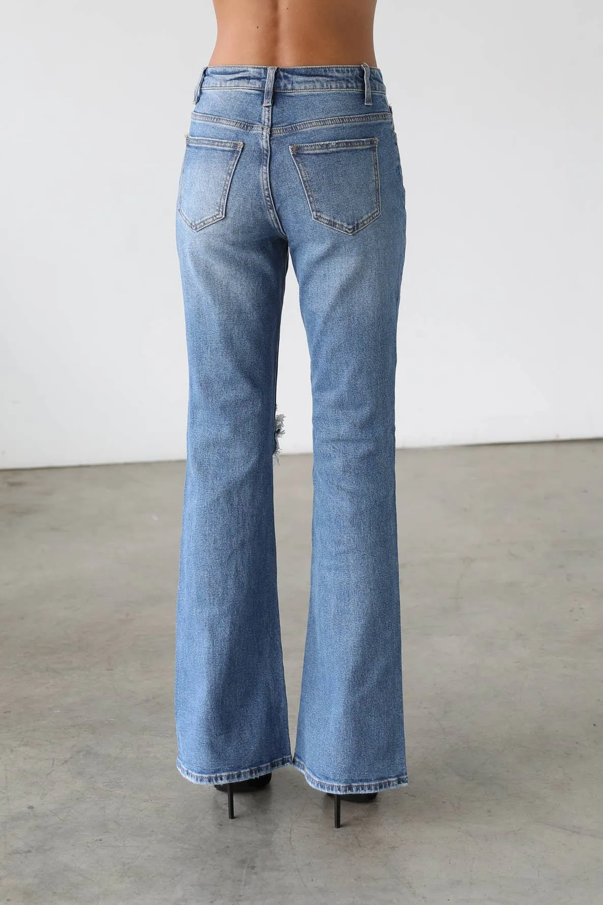 Ruby High Rise Flare Leg Denim