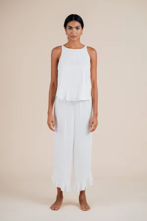 Ruffle Pant Set - Cloud