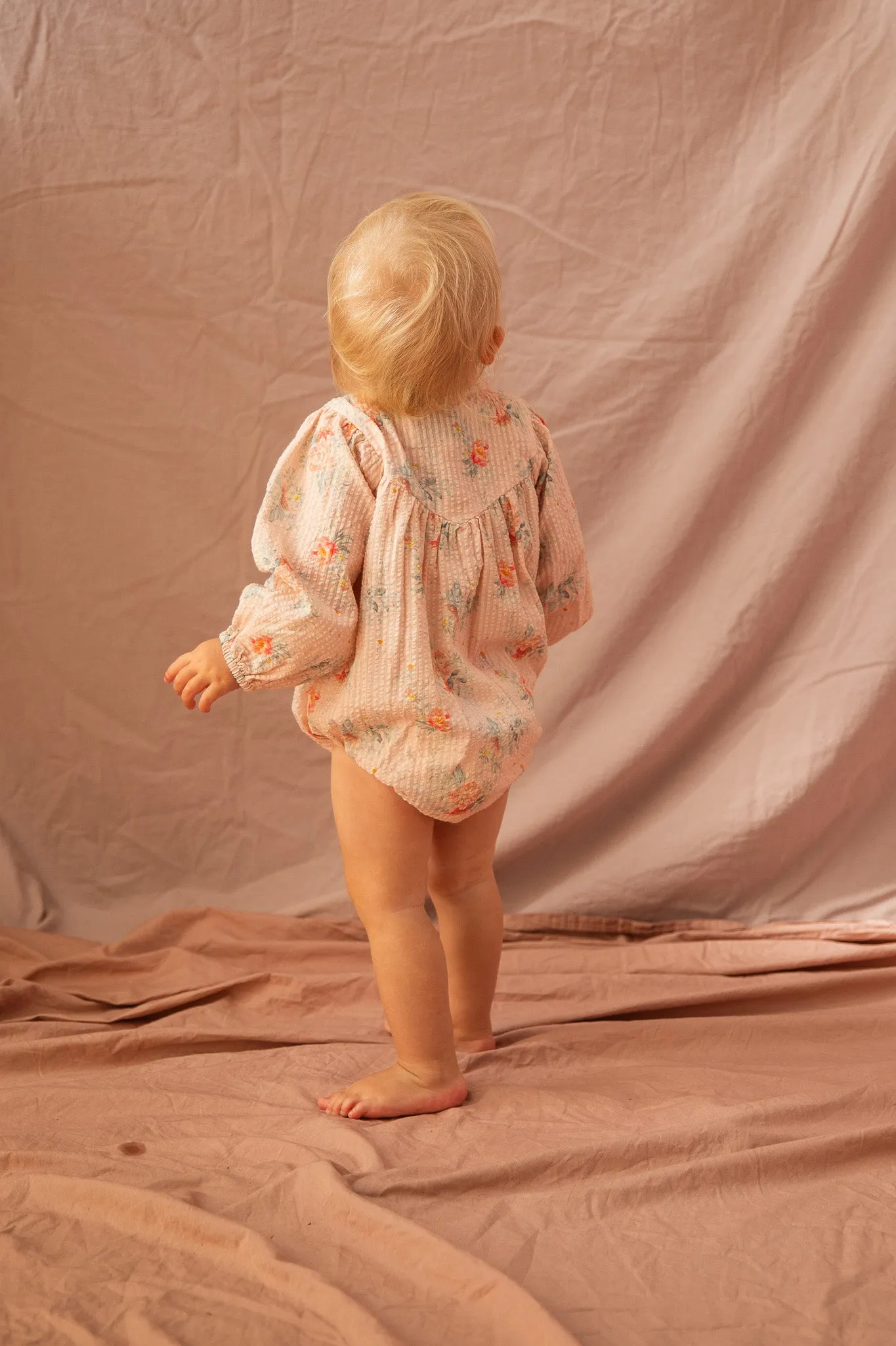 Ruth Romper-VoVo Pink Country Garden