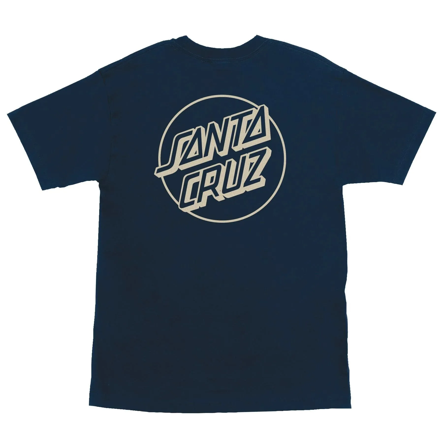 Santa Cruz Opus Dot T-Shirt Navy/Tan