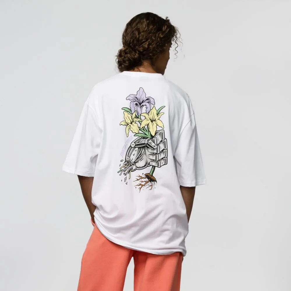 Santa Cruz Womens T-Shirt Wooten Bionic Oversized - White
