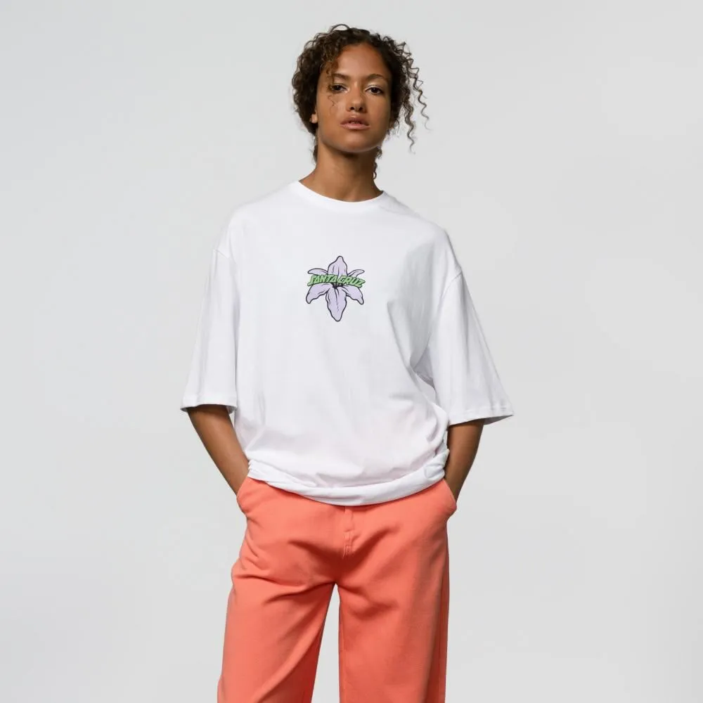 Santa Cruz Womens T-Shirt Wooten Bionic Oversized - White