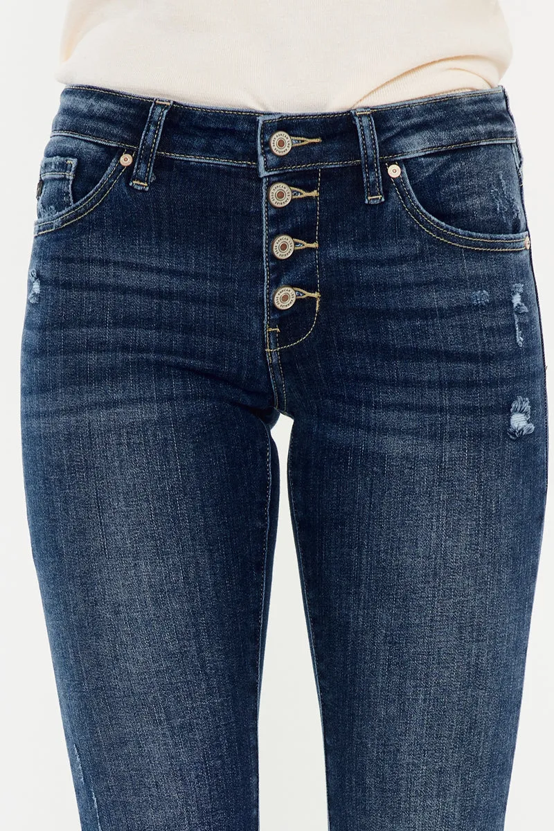 Saylor Mid Rise Flare Jeans (Petite)