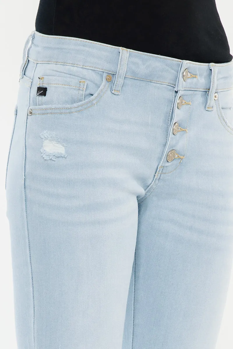 Saylor Mid Rise Flare Jeans (Petite)