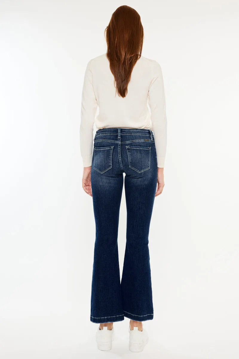 Saylor Mid Rise Flare Jeans (Petite)