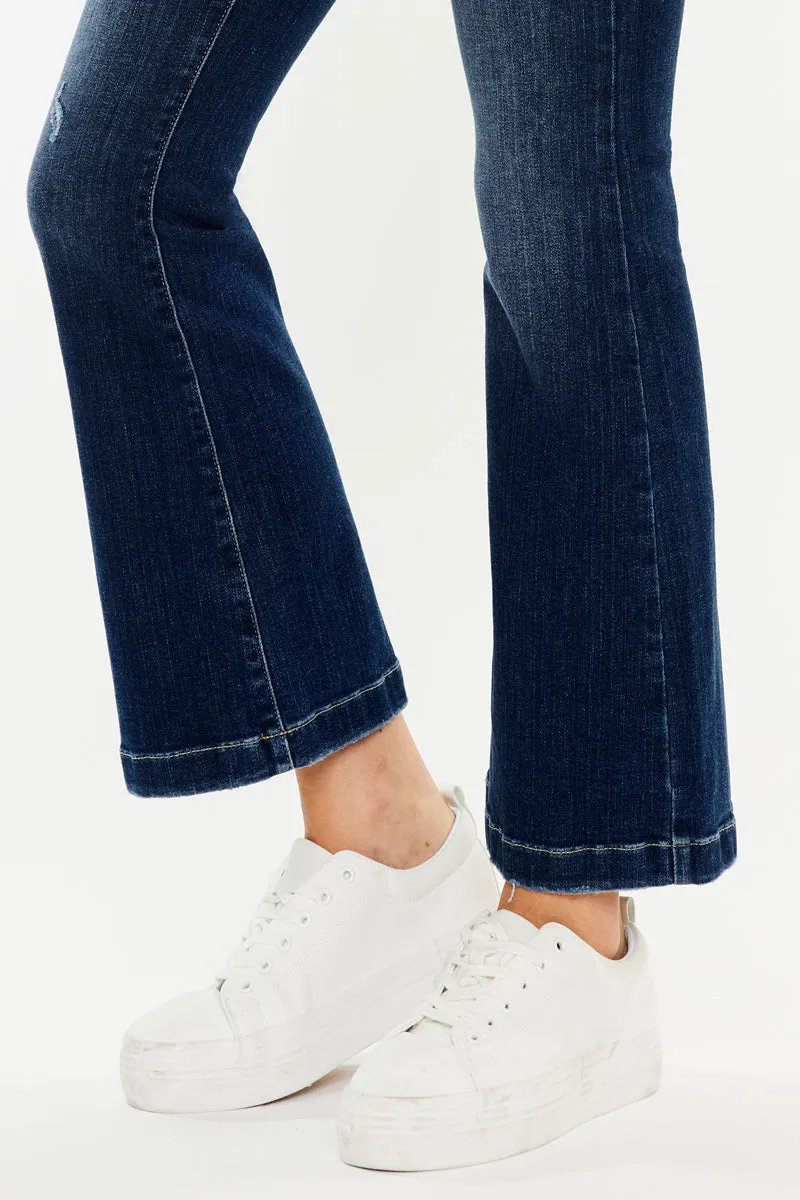 Saylor Mid Rise Flare Jeans (Petite)