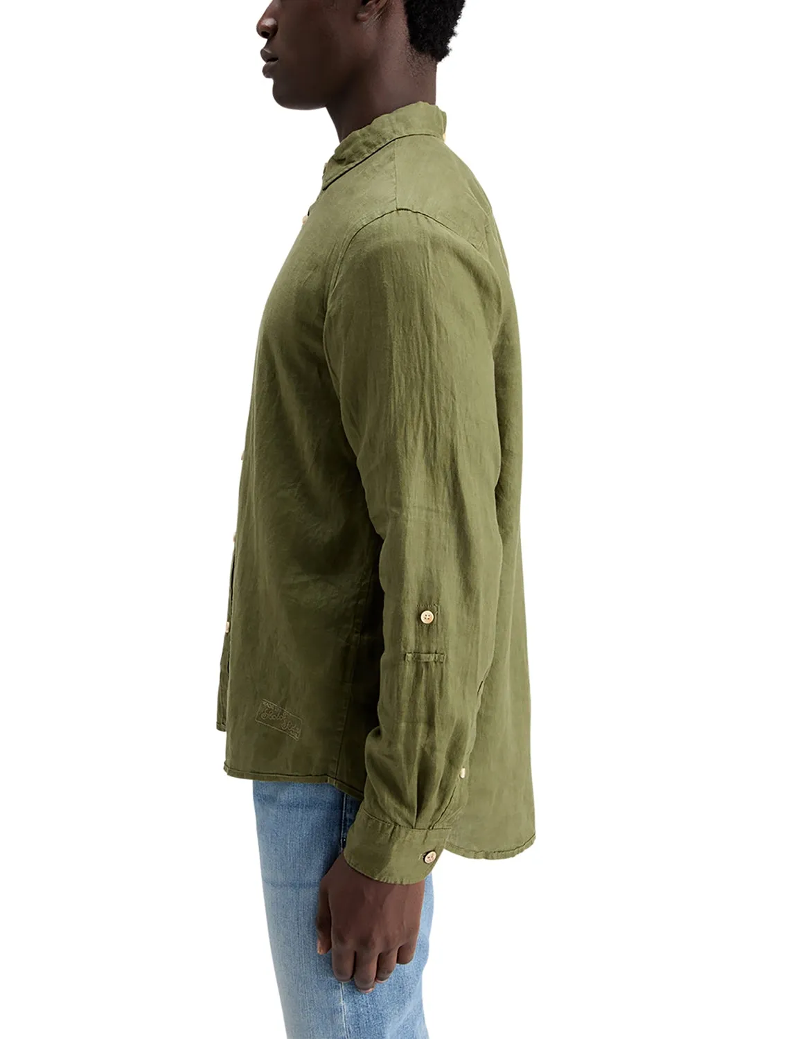 SCOTCH & SODA LINEN L/S ROLL-UP SHIRT 177150