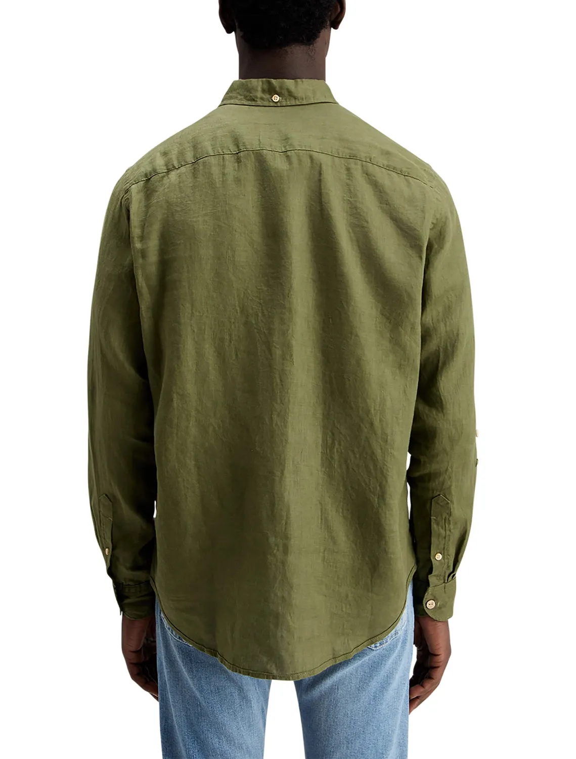 SCOTCH & SODA LINEN L/S ROLL-UP SHIRT 177150