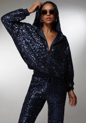 Sequin Hoodie Jacket