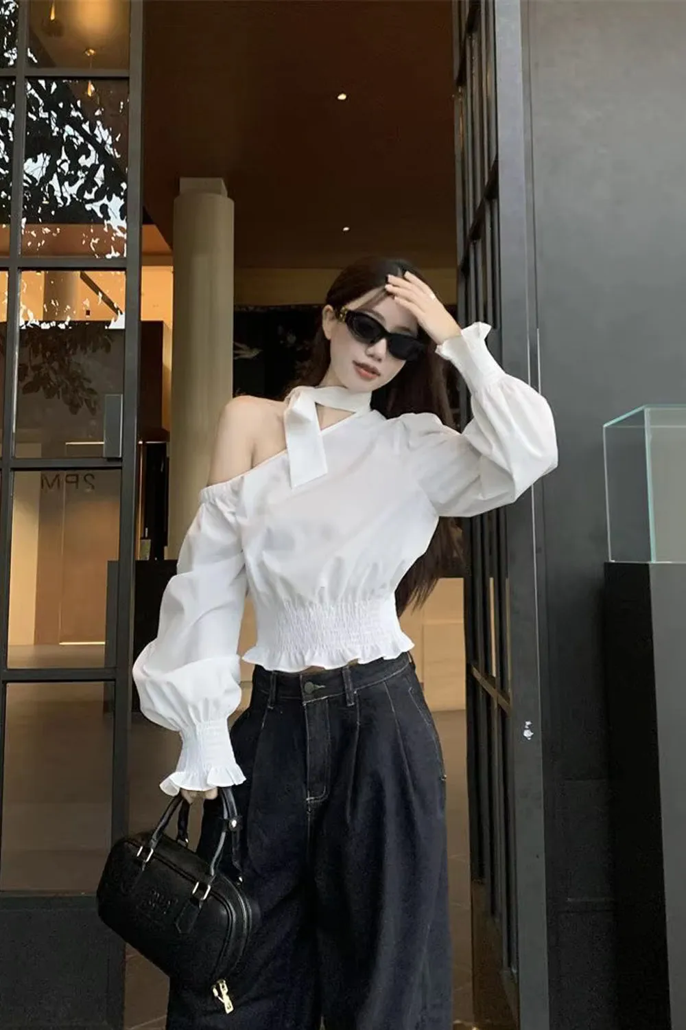 Sexy Off Shoulder Flare Sleeve Blouse Shirts
