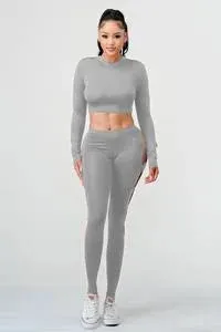 Shape Black Snatched Rib Cut Out Side Leggings