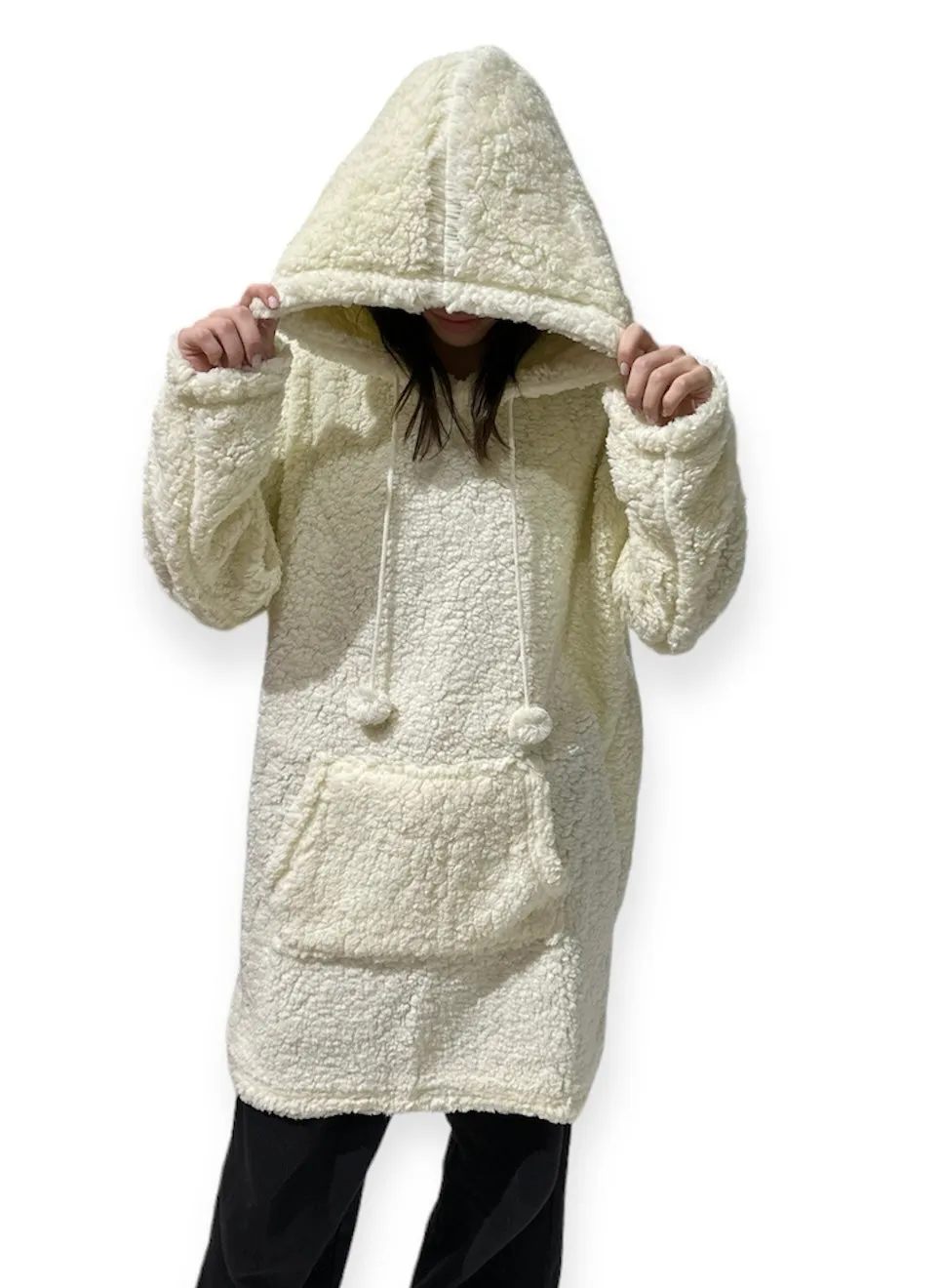 Sherpa Comfort Trio Sets: Hoodie, Shorts, and Pajamas