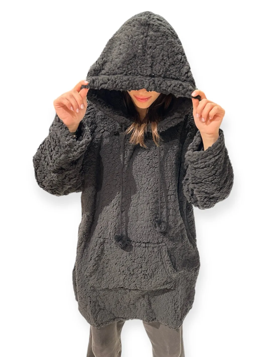 Sherpa Comfort Trio Sets: Hoodie, Shorts, and Pajamas