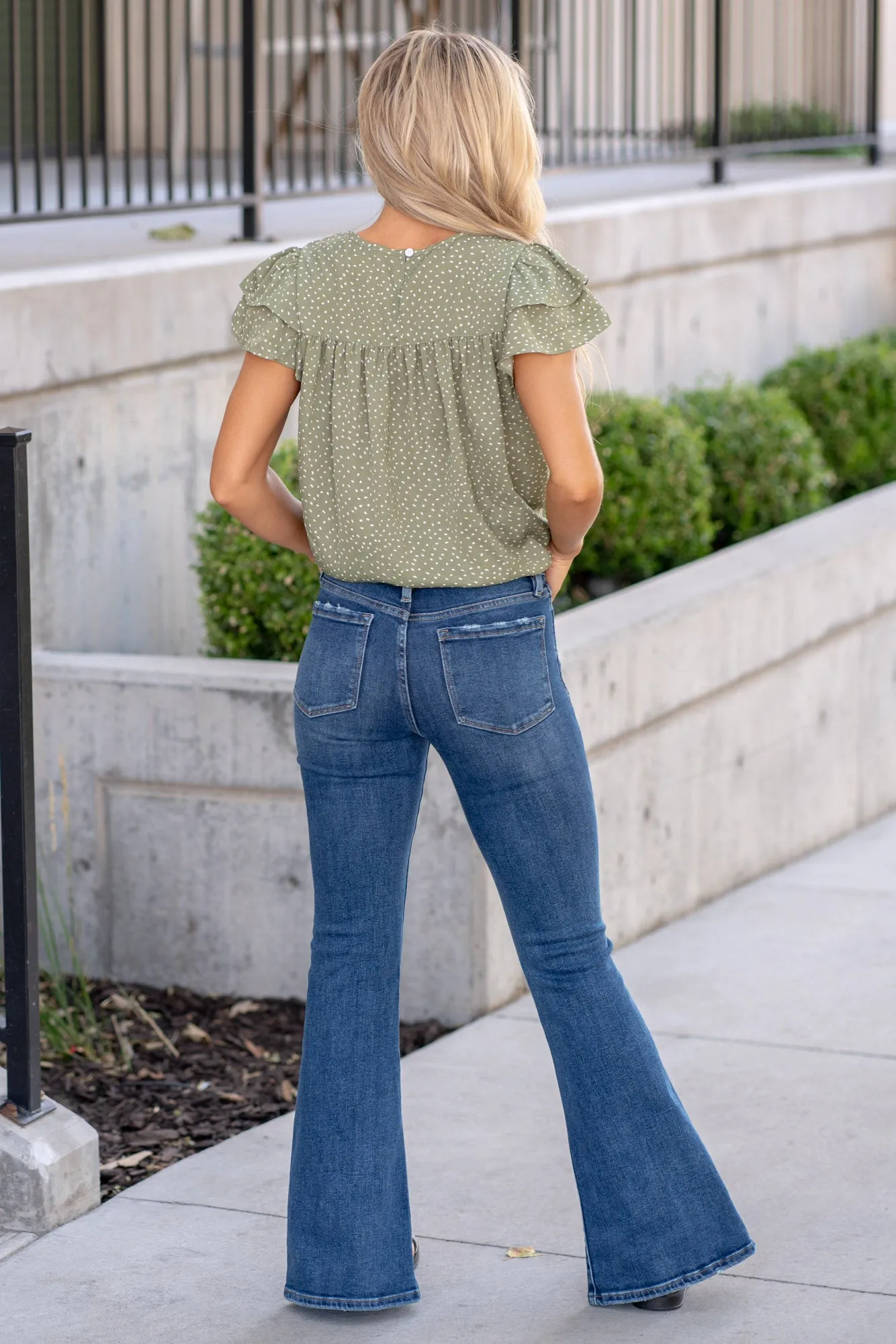 Shimmeringly High Rise Flare Regular & Plus Sizes