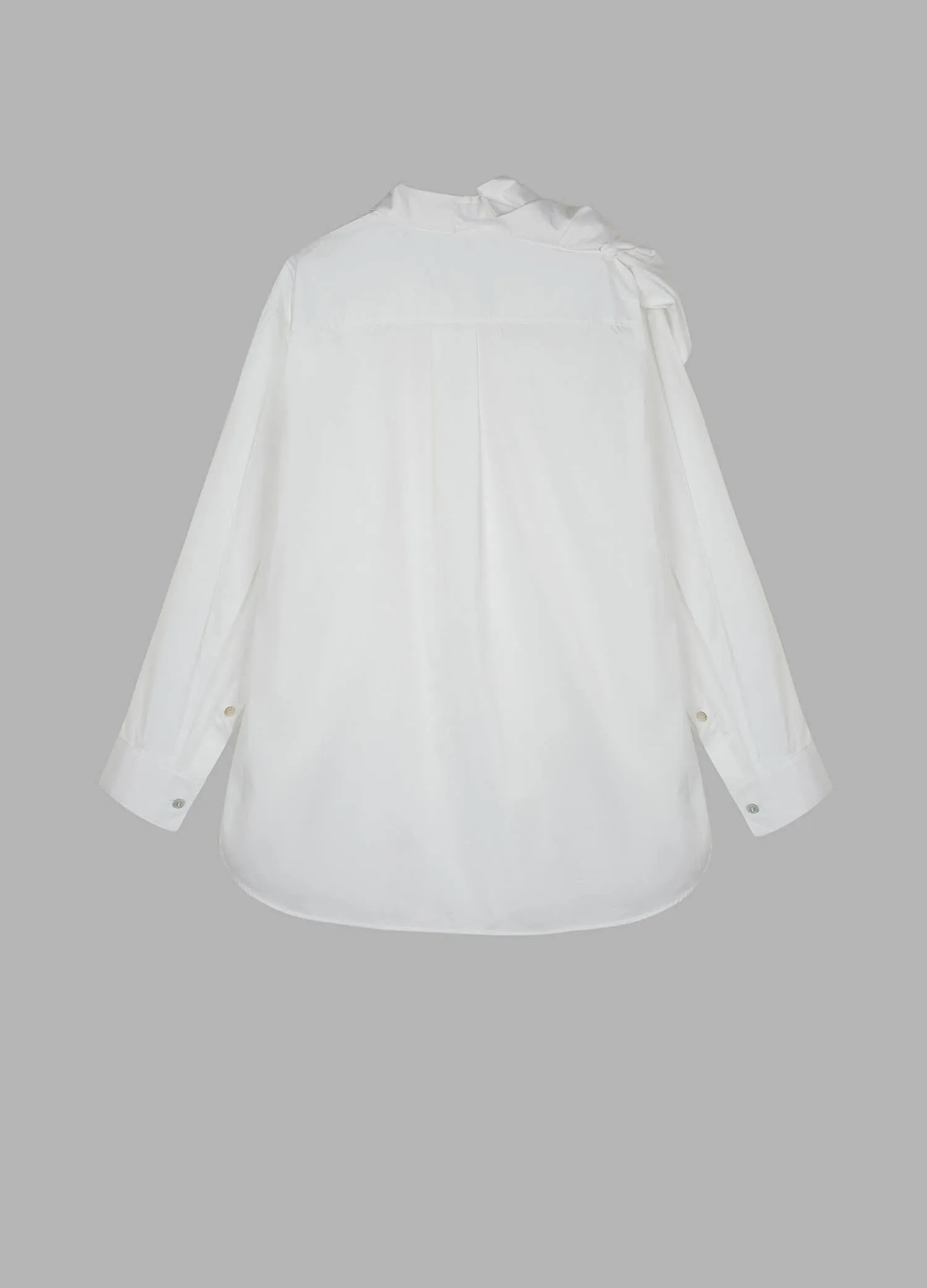 Shirts / JNBY Modern Asymmetric Shoulder Loose Fit Long Sleeve Shirt