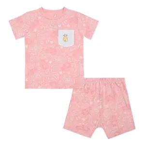 Short Sleeve Shirt Baa Baa in the Universe Pink   Shorts Baa Baa in the Universe Pink